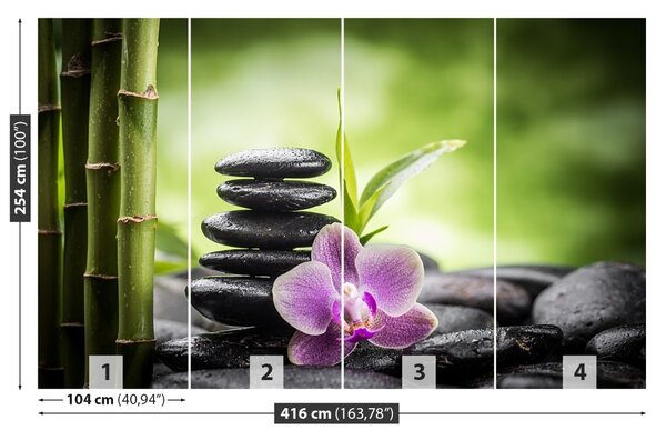 Carta da parati Orchidea zen 104x70 cm