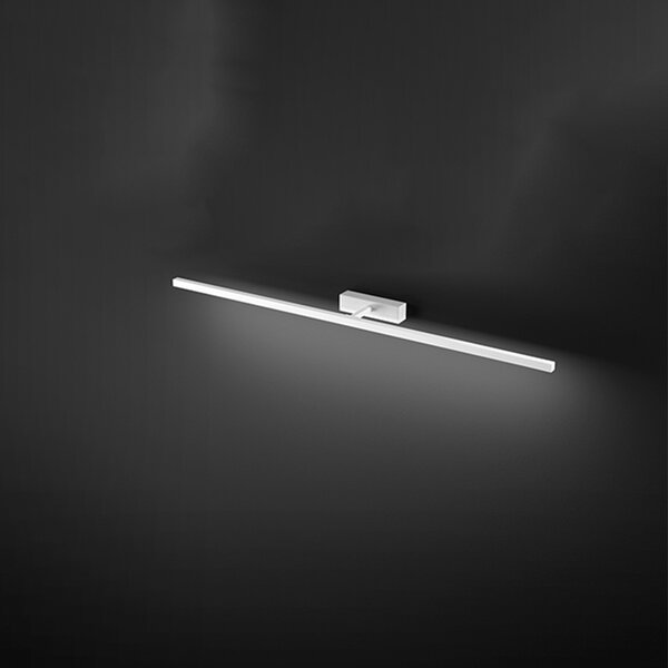 Applique Moderna Riga Metallo Bianco Acrilico Led 16W 3000K