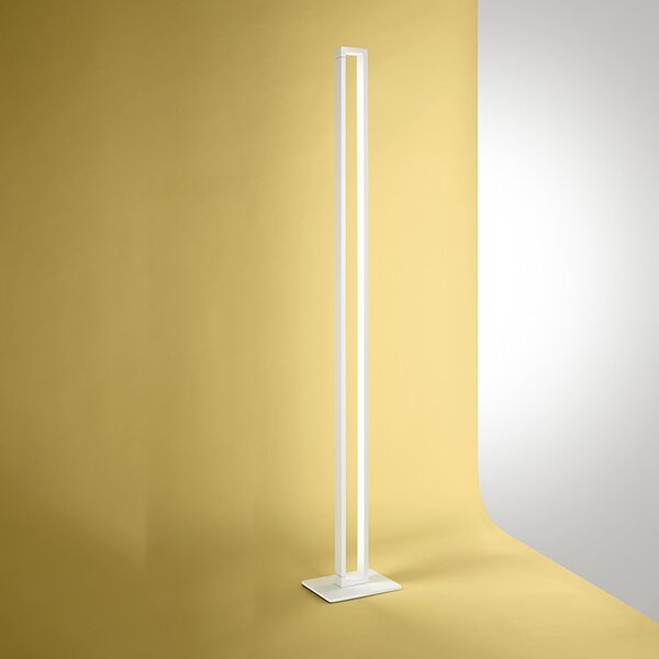 Piantana Moderna Sway Metallo Bianco Acrilico Led 27W 3000K