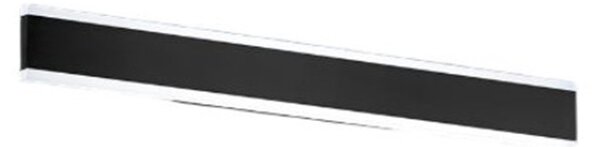 Applique Moderna Kante Metallo Nero Acrilico Led 16W Cct 3000/4000/6000K