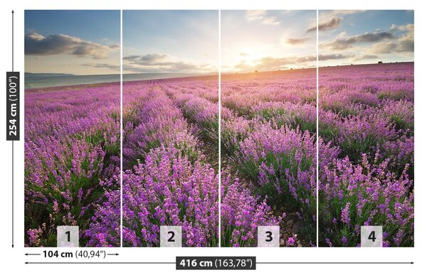 Carta da parati Lavender Meadow 104x70 cm