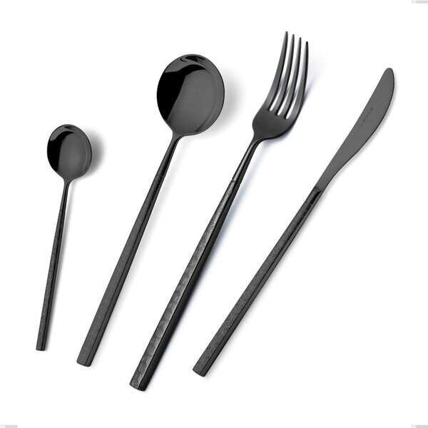 Pala torta Kyoto Origami Black, Acciaio inox (Aisi 304) trattamento pvd acciaio lucido, lunghezza 246 mm
