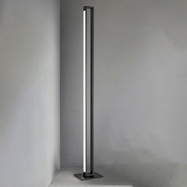 Piantana Industrial-Minimal-Nordico Sway Metallo Nero Acrilico Led 27W 3000K