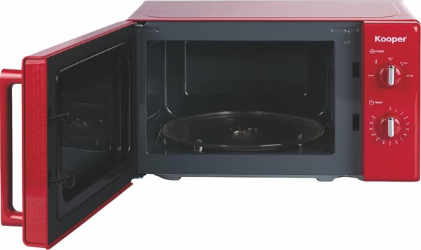Kooper Wave Vintage Forno Microonde Capacit 22 Litri Potenza 700 Watt colore Rosso - 5914558