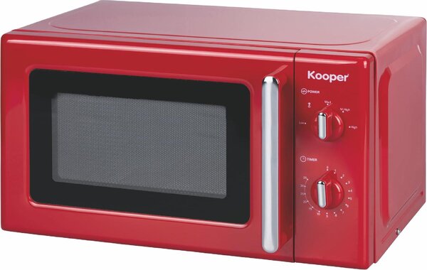 Kooper Wave Vintage Forno Microonde Capacit 22 Litri Potenza 700 Watt colore Rosso - 5914558