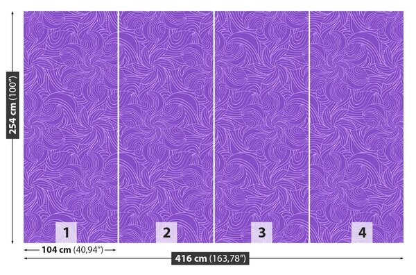 Carta da parati Pattern floreale 104x70 cm