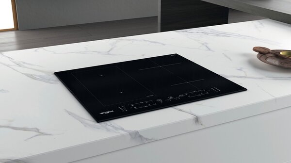 Whirlpool WL B1160 BF Piano Cottura Induzione 4 Fuochi 60 cm Vetro colore Nero