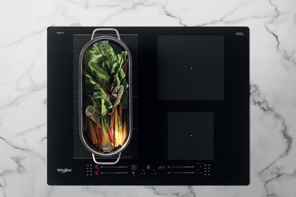 Whirlpool WF S0160 NE Piano Cottura Induzione 4 Fuochi 59 cm Vetroceramica colore Nero