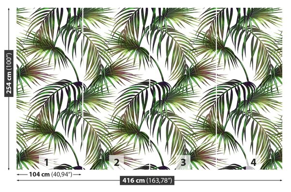 Carta da parati Foglie tropicali 104x70 cm