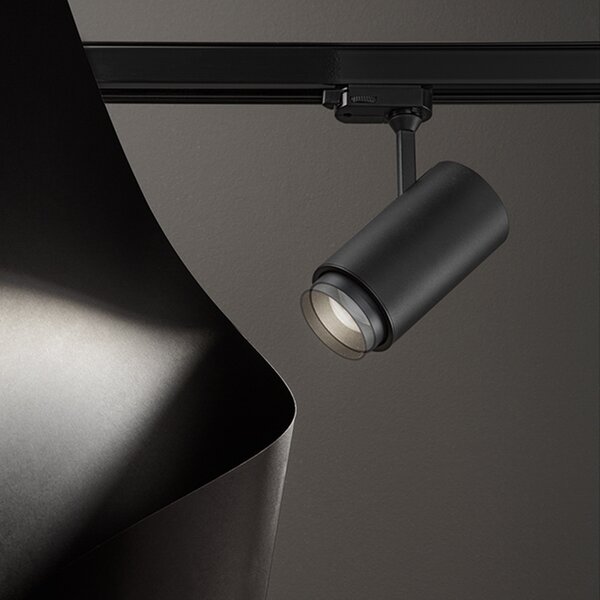 Faretto Per Binario Metallo Nero Led 20W 4000K