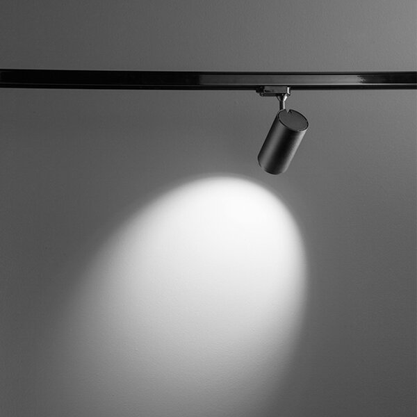 Faretto Per Binario Metallo Nero Led 20W 4000K