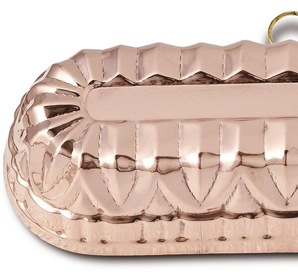 Stampo per PLUM-CAKE in rame martellato 30x11,5xh5,5 cm - Litri 2,00