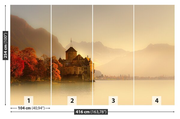 Carta da parati Castello di Montreux 104x70 cm
