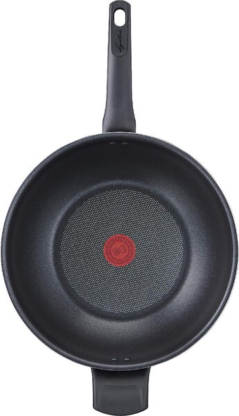 LAGOSTINA Wok Padella Antiaderente Induzione 30 cm Rivestimento Titanium Easy colore Rosso Cucina Mediterranea