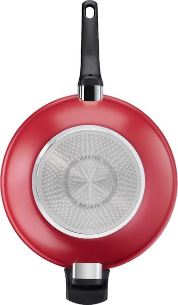 LAGOSTINA Wok Padella Antiaderente Induzione 30 cm Rivestimento Titanium Easy colore Rosso Cucina Mediterranea