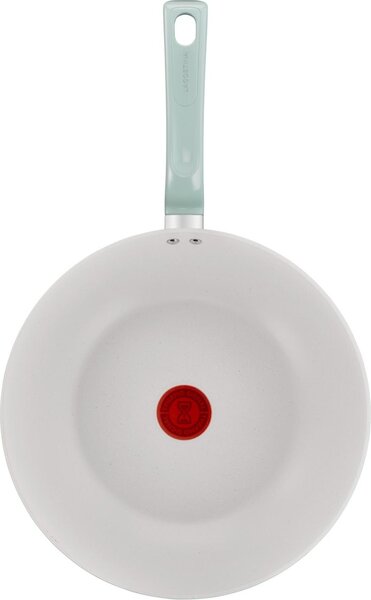LAGOSTINA Wok 28 cm Antiaderente Induzione e Gas Rotondo Rivestimento Mineralia Tecnologia Thermo-Spot colore Verde