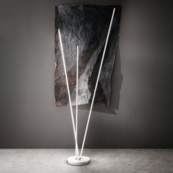 Piantana Moderna Twins Metallo Bianco Led 47W 3000K