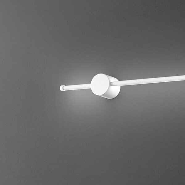 Applique Moderna Clock Alluminio Bianco Acrilico Led 20W 3000K
