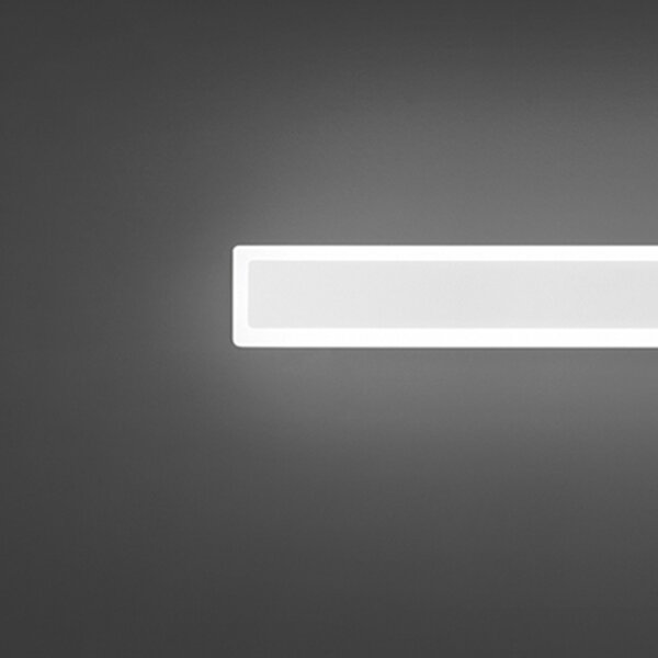 Applique Moderna Wally Alluminio Bianco Acrilico Led 19W 3000K