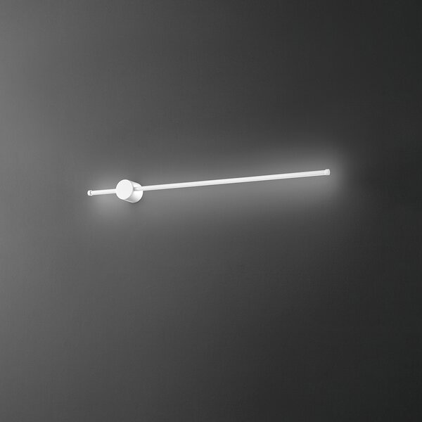 Applique Moderna Clock Alluminio Bianco Acrilico Led 20W 3000K