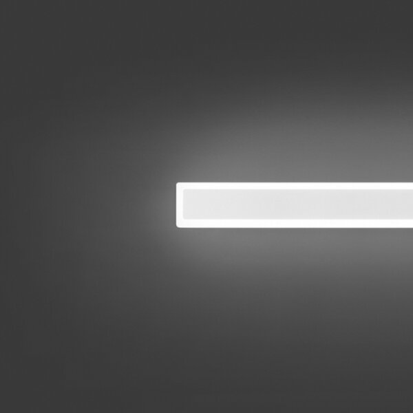 Applique Moderna Wally Alluminio Bianco Acrilico Led 22W 3000K