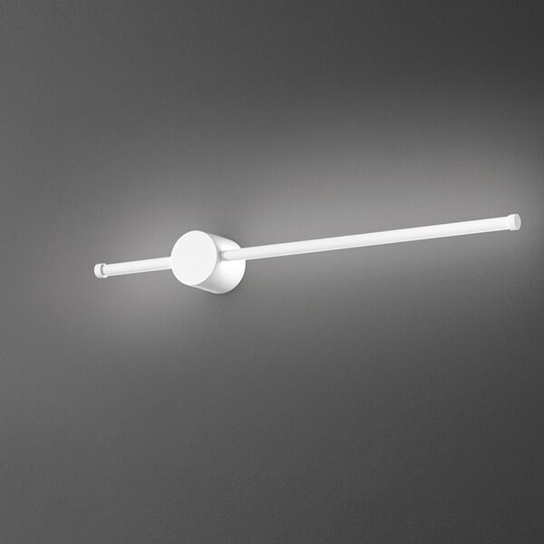 Applique Moderna Clock Alluminio Bianco Acrilico Led 12W 3000K