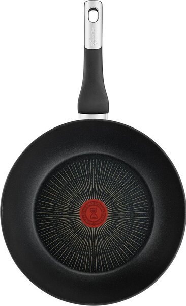 LAGOSTINA Wok Padella Antiaderente Induzione in Alluminio 28 cm colore Nero Unlimited