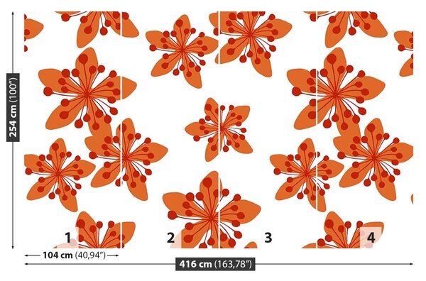 Carta da parati Pattern floreale 104x70 cm