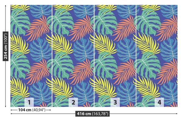 Carta da parati Giungla tropicale 104x70 cm