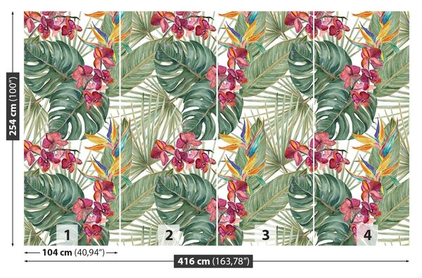 Carta da parati Modello tropicale 104x70 cm