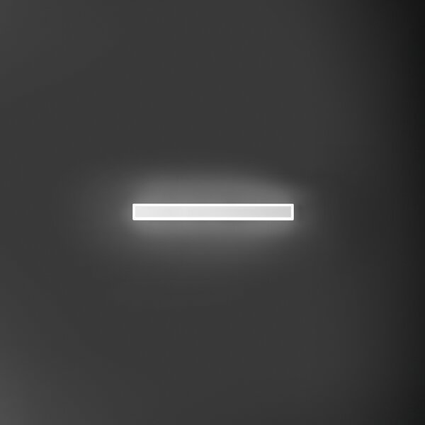 Applique Moderna Wally Alluminio Bianco Acrilico Led 19W 3000K