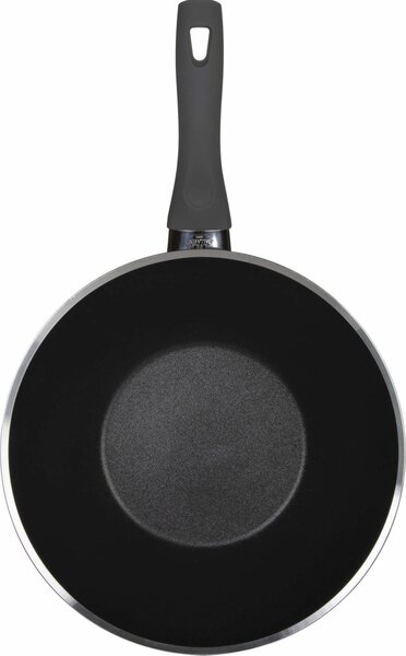 BALLARINI Wok Padella Antiaderente Induzione in Alluminio 28 cm colore Nero Lazise