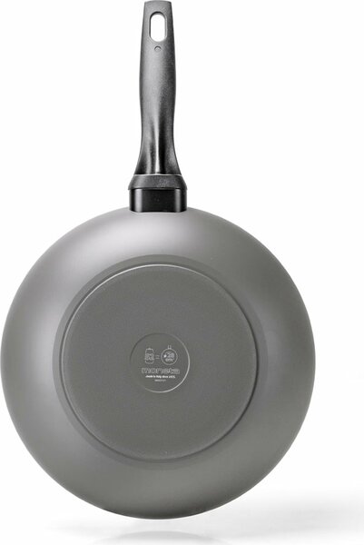 MONETA Wok Padella Antiaderente Induzione in Alluminio 28 cm colore Grigio Melodia Finegres