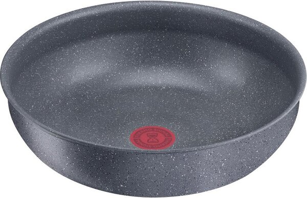 LAGOSTINA Wok Padella Antiaderente Induzione in Alluminio 28 cm colore Grigio Mineralis Ingenio Green