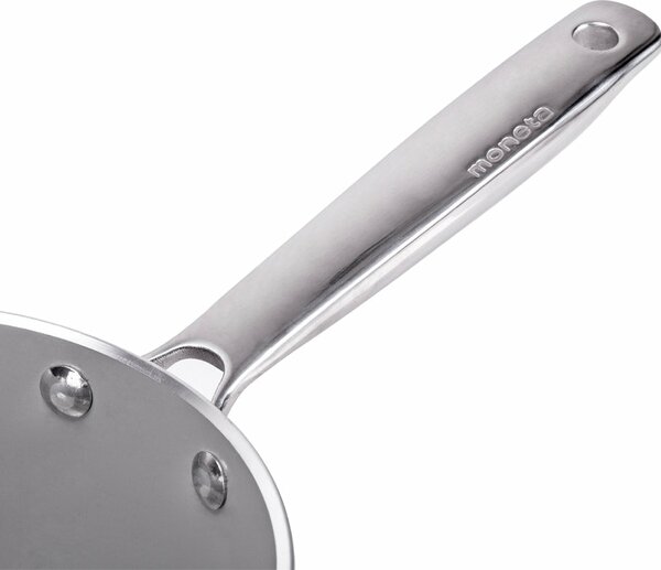 MONETA Wok Padella Antiaderente Induzione in Alluminio 32 cm Rivestimento Finegres colore Grigio - Armonia