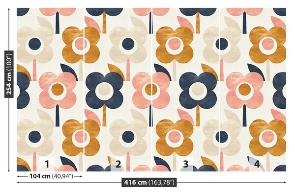 Carta da parati Pattern floreale 104x70 cm