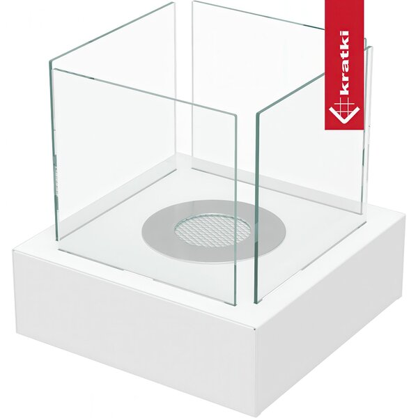 Camino Bioetanolo da Terra TANGO 3 T�V bianco Dimensioni 30x30x h 30,3 cm - peso 5,6 kg Certificato ISO 9001 si adatta perfettamente a qualsiasi spazio con eleganza colore Bianco