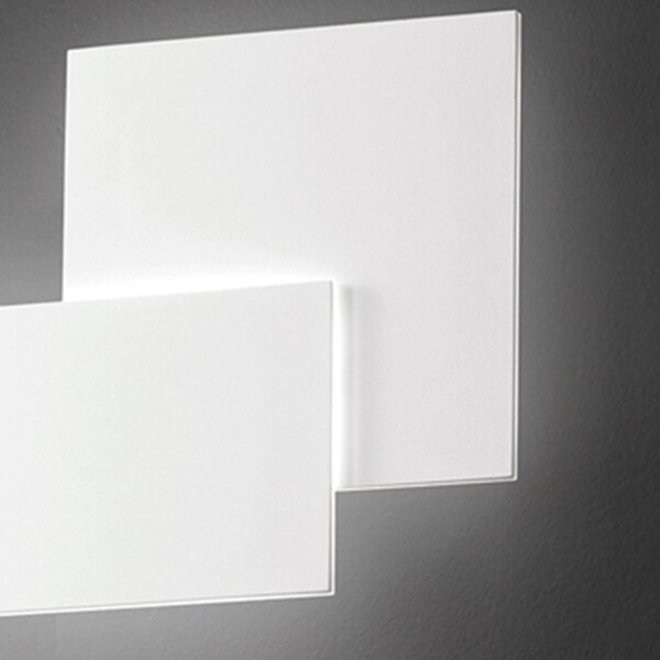 Applique Moderna Quantic Alluminio Bianco Acrilico Led 23W 3000K