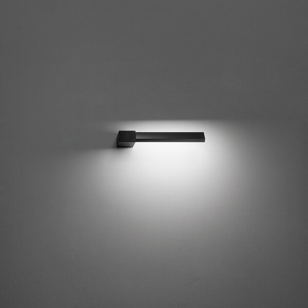 Applique Moderna Elle Alluminio Nero Acrilico Led 14W Cct 3000/4000/6000K
