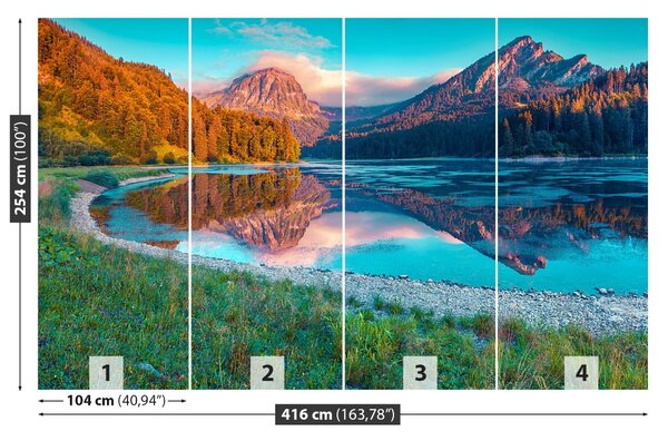 Carta da parati Lago Obersee 104x70 cm