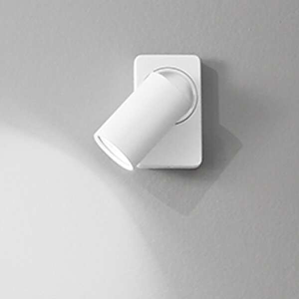 Spot Cilindrico Moderno Oddy Alluminio Bianco 1 Luce Gu10