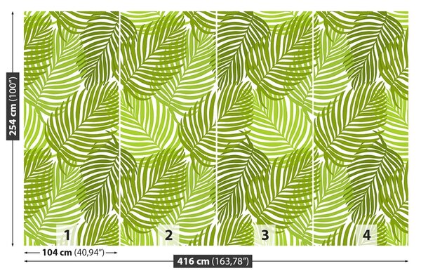 Carta da parati Foglie tropicali 104x70 cm