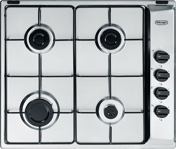 De Longhi YAL 46 ASV Piano Cottura 4 Fuochi a Gas 60 cm colore Inox
