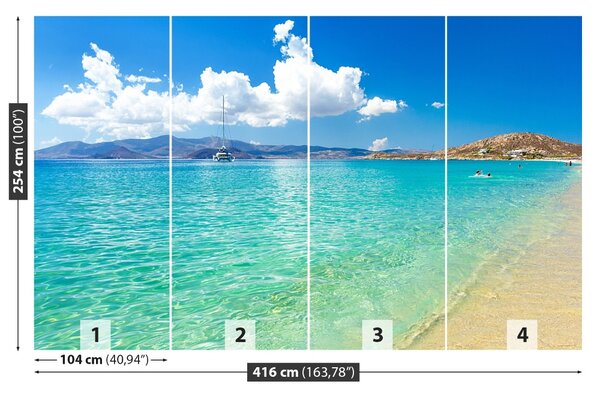 Carta da parati Spiaggia della Grecia 104x70 cm