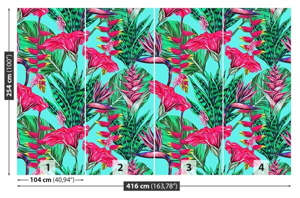 Carta da parati Pattern floreale 104x70 cm