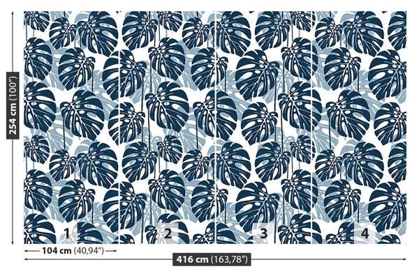 Carta da parati Foglie tropicali 104x70 cm