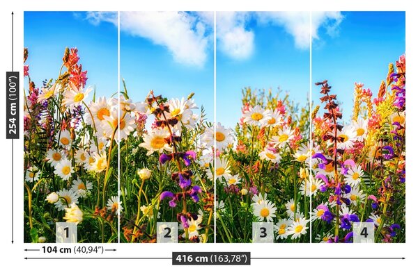 Carta da parati Fiori di primavera 104x70 cm