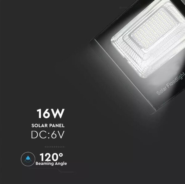 Faretto solare dimmerabile LED 16W 3,2V 4000K IP65 con telecomando