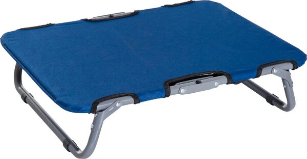 AllMyPets Brandina Cane Cuccia per Cani o Gatti Taglia Piccola Pieghevole In Acciaio e Tessuto Oxford 59x46x15 cm colore Blu - D04101BU