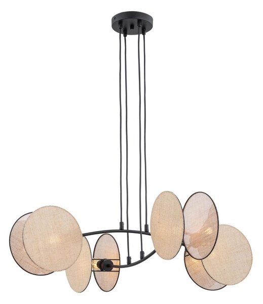 Lampadario a sospensione con filo MOTIF 4xE14/10W/230V beige